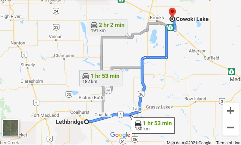 Cowoki Lake Directions