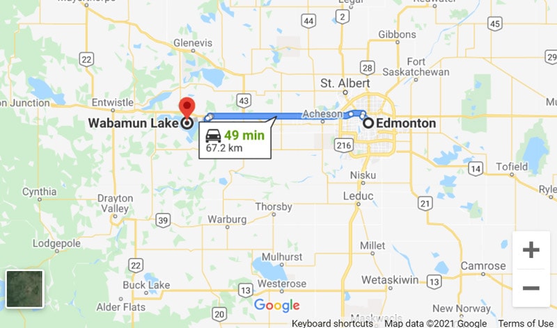 Wabamun Lake Directions