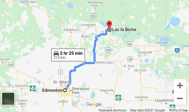 Lac La Biche Directions