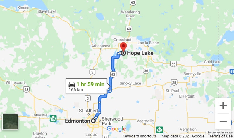 Hope Lake Directions