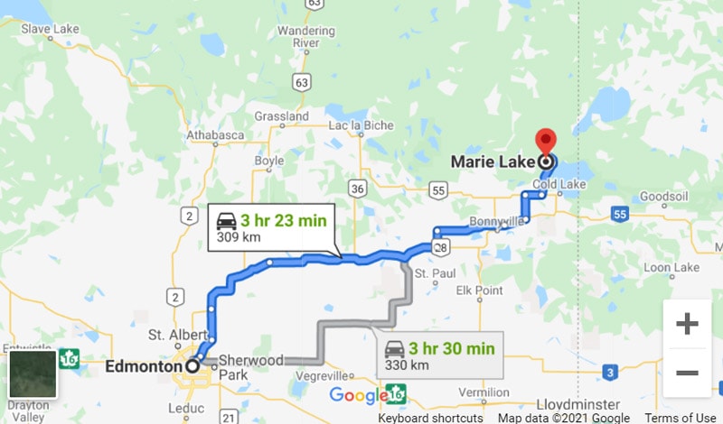 Marie Lake Directions